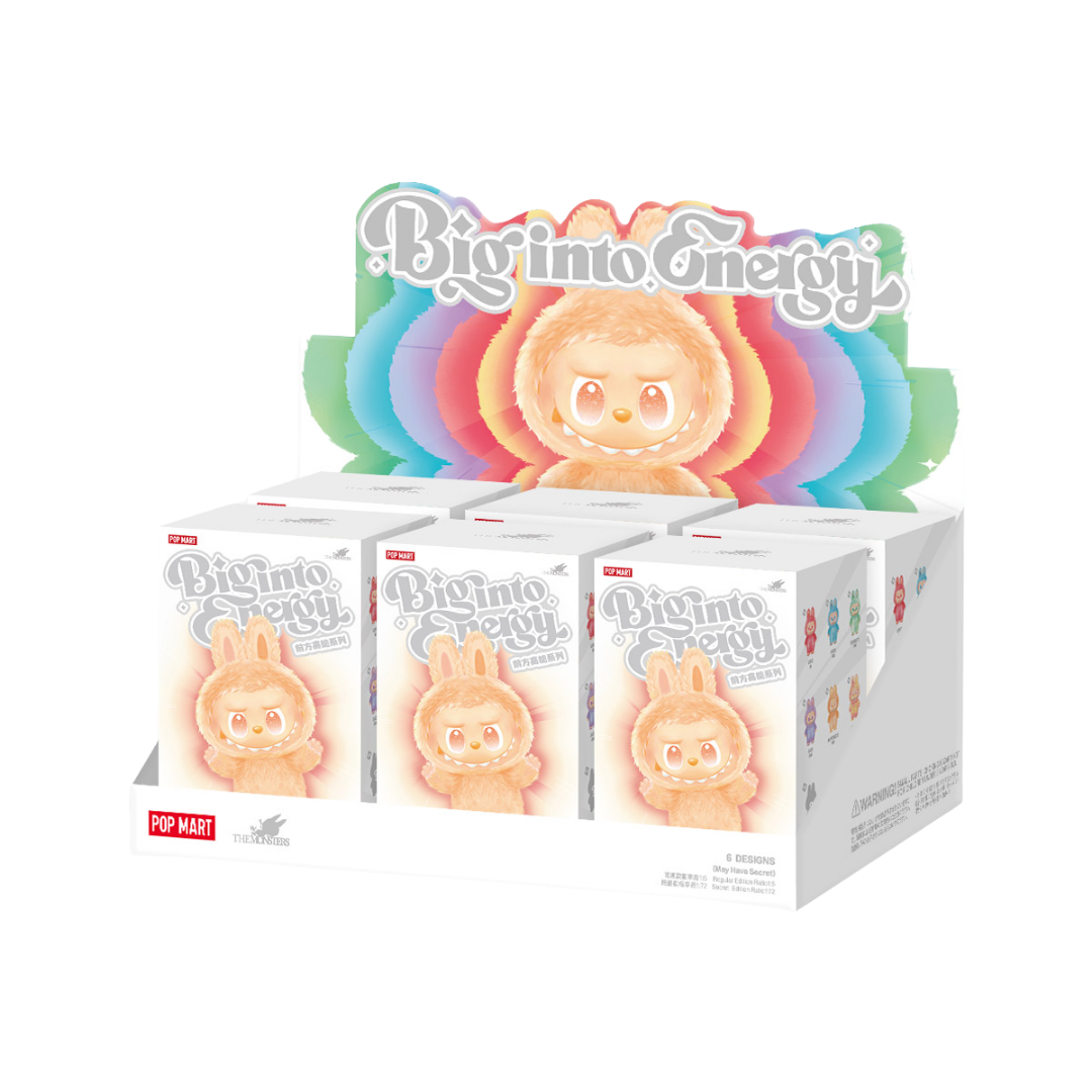 Pop Mart Labubu The Monsters Big into Energy Series Vinyl Plush Pendant Sealed Case (6 Blind Box)