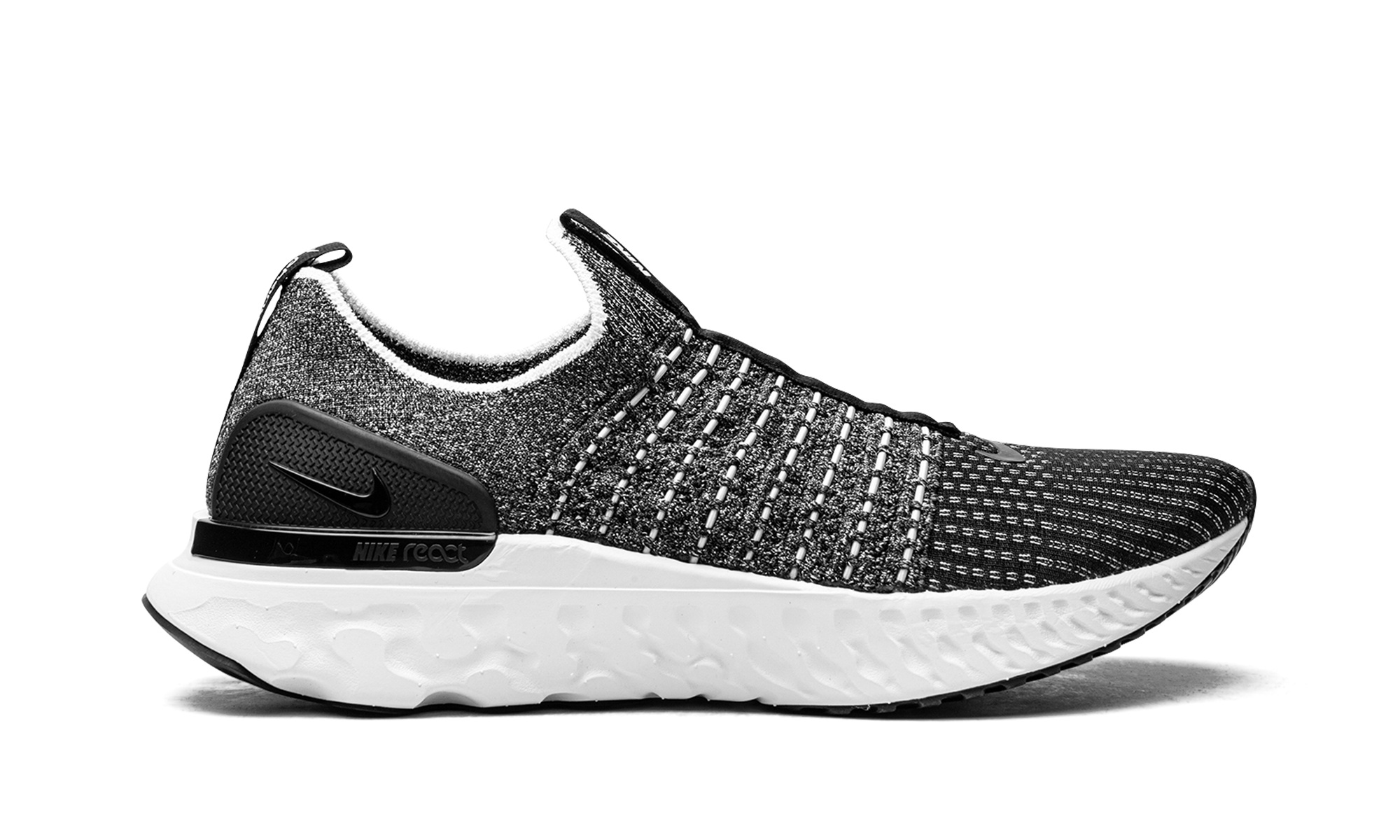Nike React Phantom Run Flyknit 2 Black White Blend
