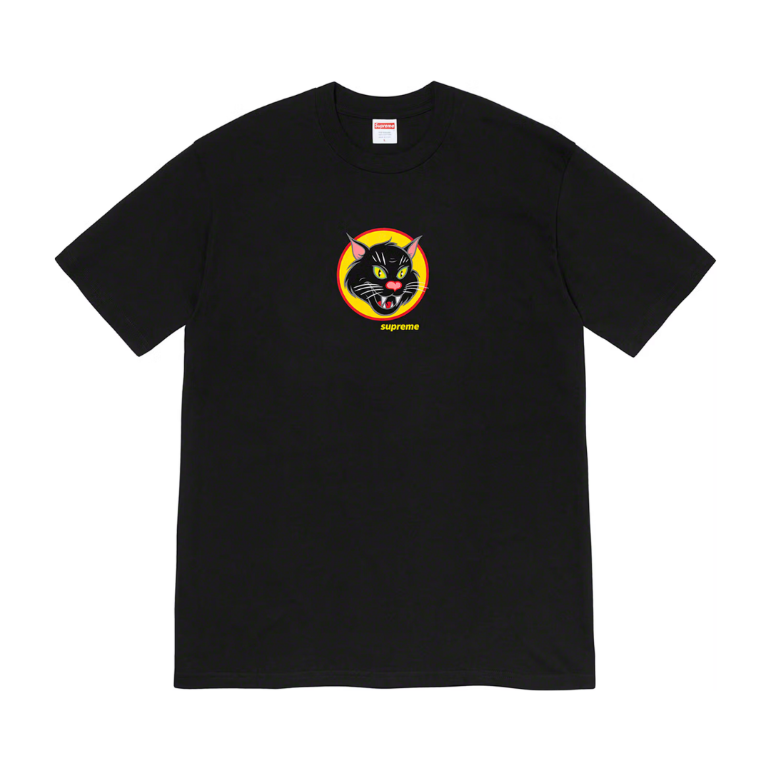 Supreme Black Cat Tee Black