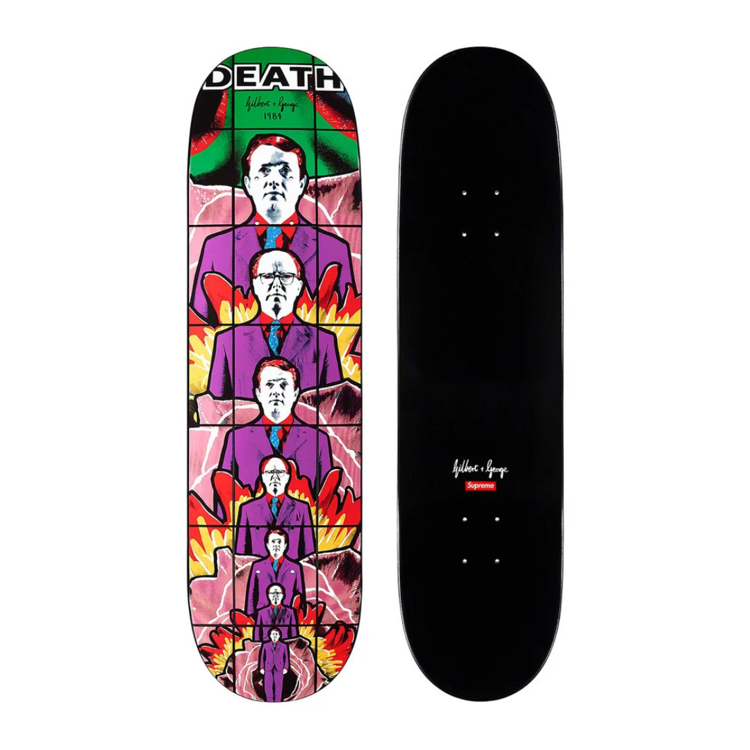 Supreme Gilbert & George DEATH Skateboard Deck Multi