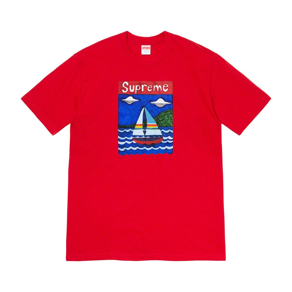 Supreme Sailboat Tee Red