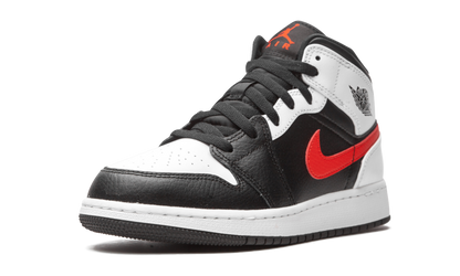 Jordan 1 Mid White Black Chile Red (GS)