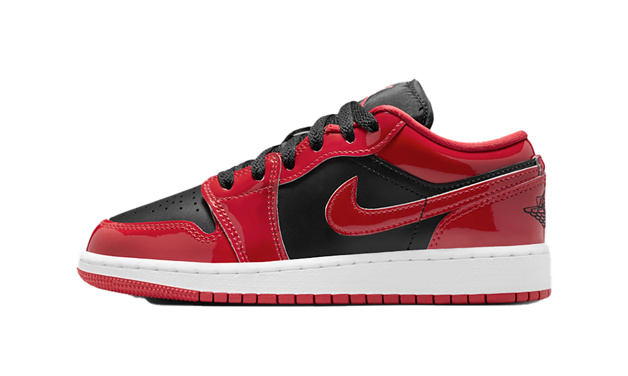 Jordan 1 Low SE Patent Bred Toe (GS)