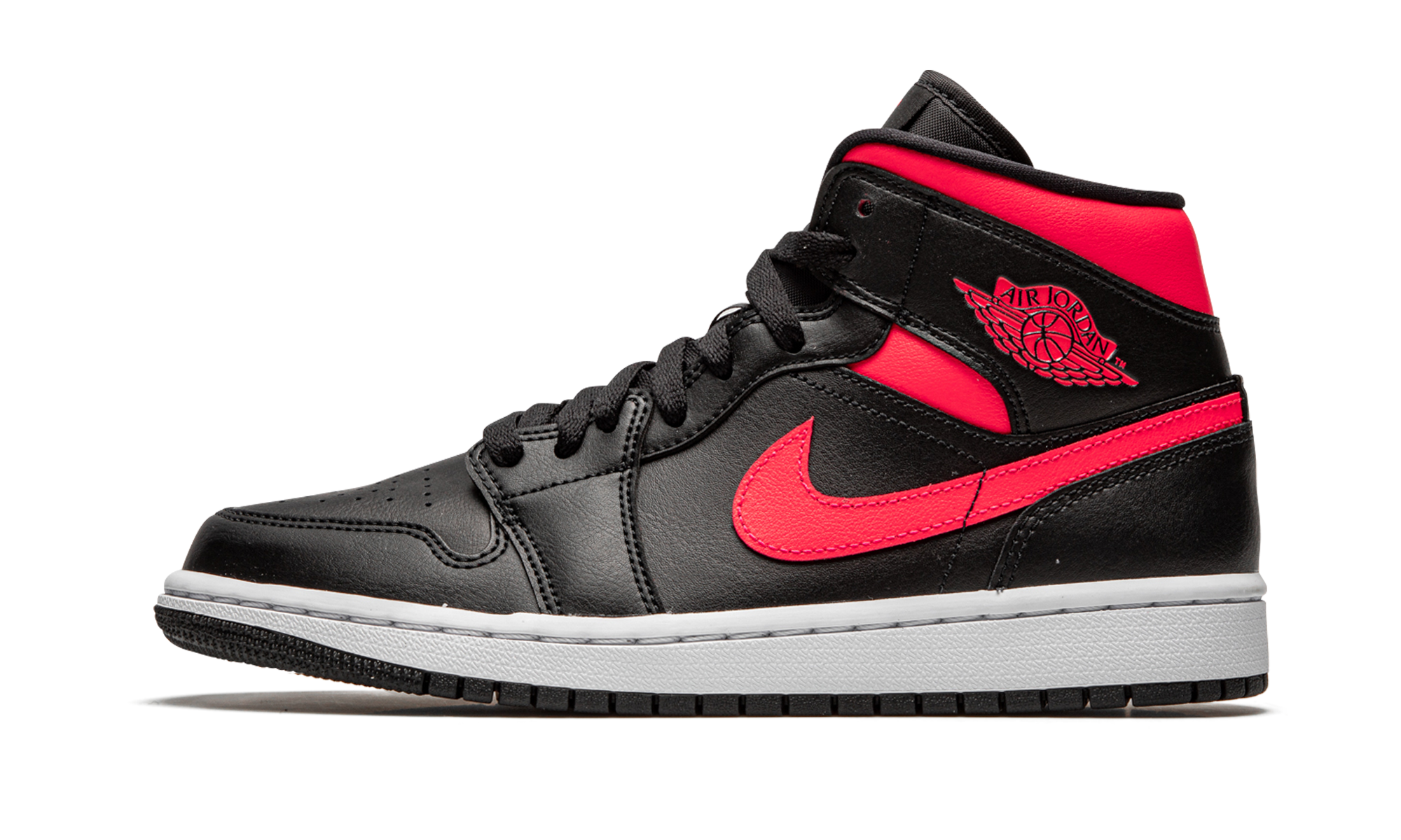 Jordan 1 Mid Black Siren Red (Women's)